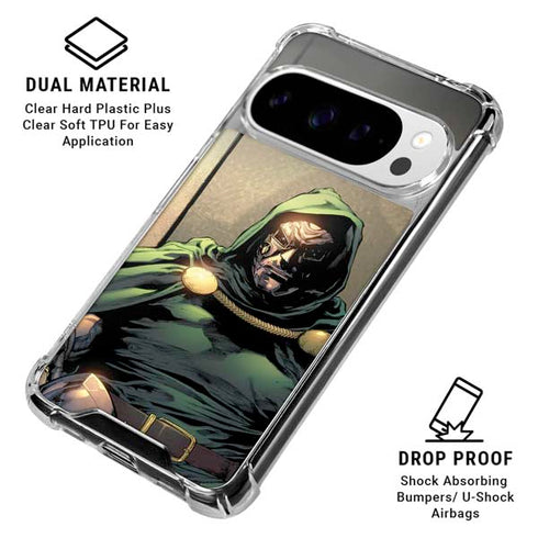 Marvel Dr. Doom Doctor Victor Von Doom Google Pixel 10 Pro XL Clear Case